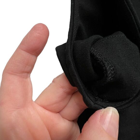 J Crew Velvet Peplum Black Top H3583 M - Picture 6 of 15